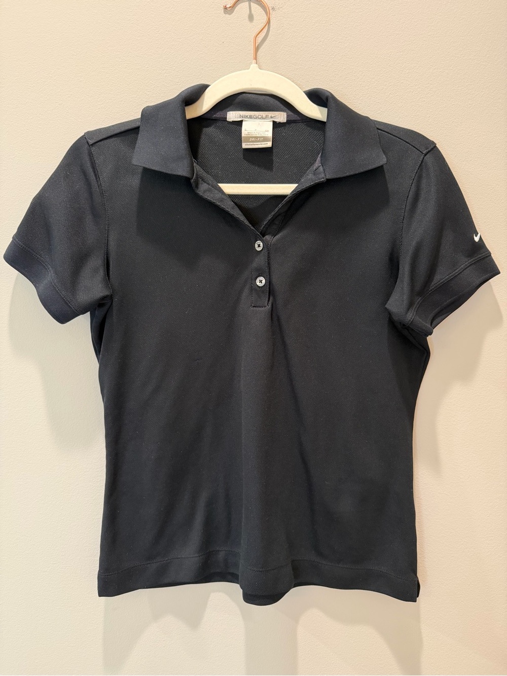 Nike Golf Dri-FIT Black Performance Polo – Women’s Small